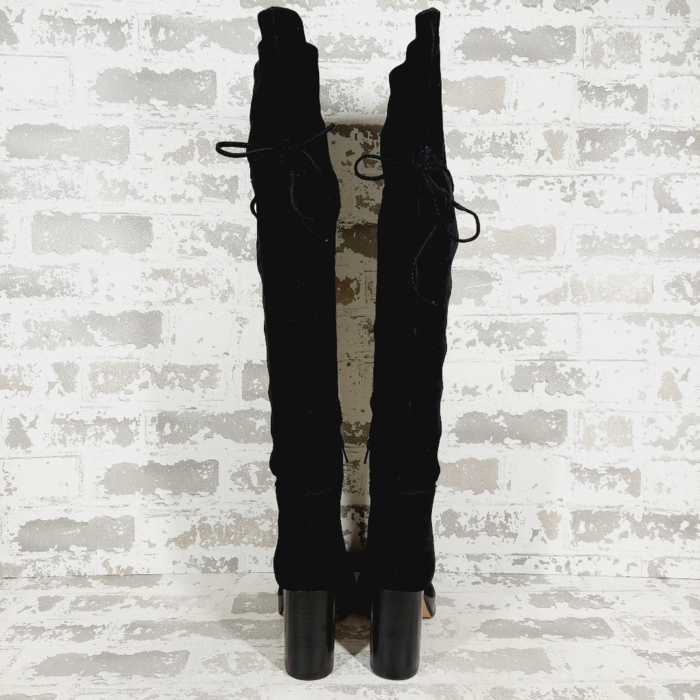 New FREE PEOPLE Suede Echo Platform Over The Knee Boots  C471 - Picture 6 of 15